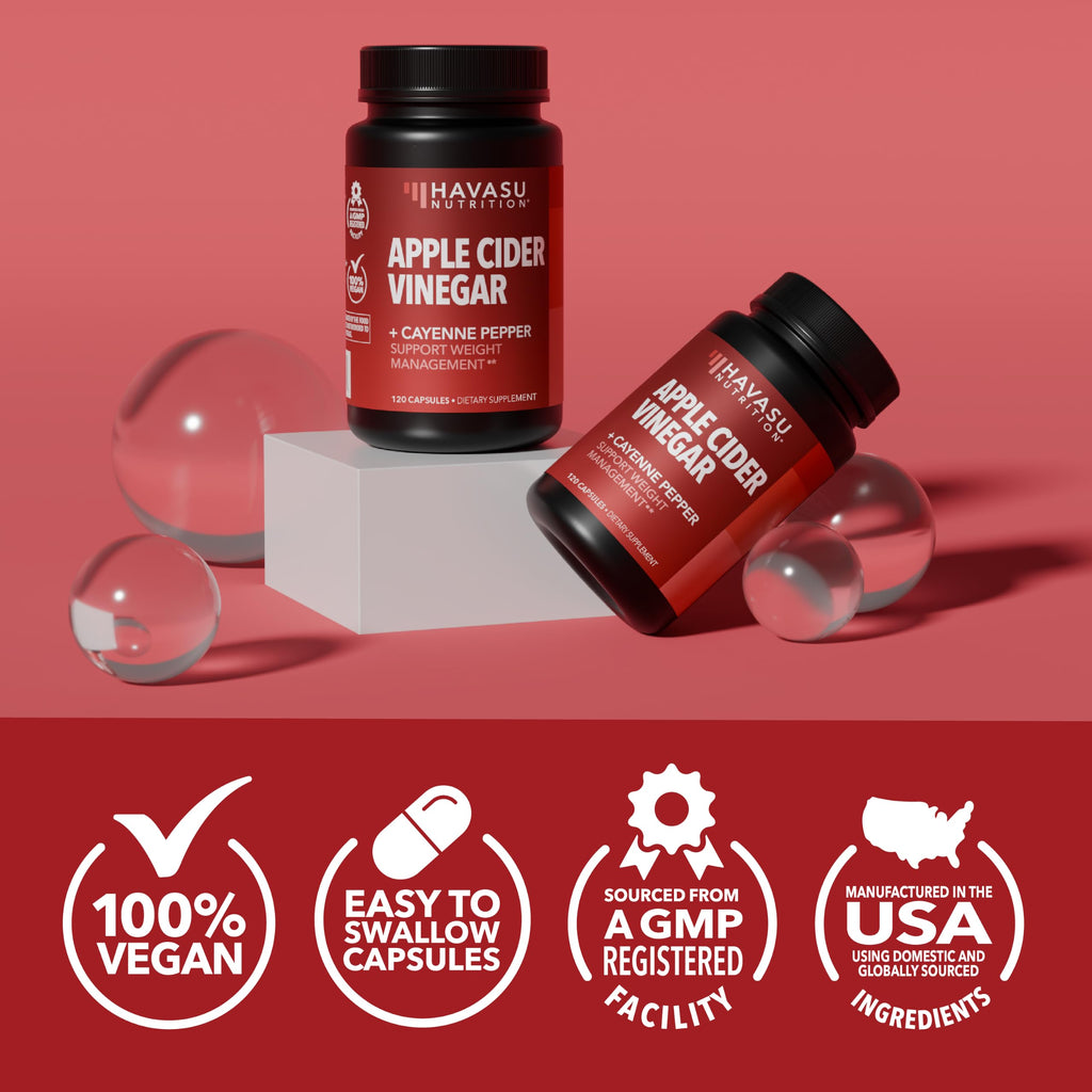 Havasu Nutrition Apple Cider Vinegar Capsules with Cayenne - 120 Count - image 7