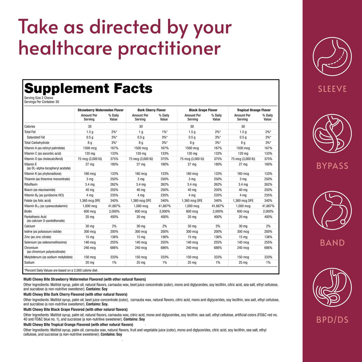 Bariatric Advantage Multi Chewy Bite Multivitamin - 60 Gummies - image 4