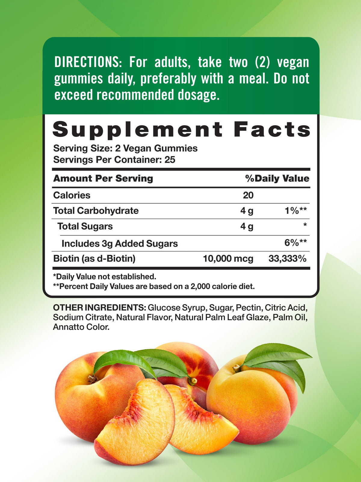 Nature's Truth Biotin Gummies 10000mcg - 50 Count - image 2