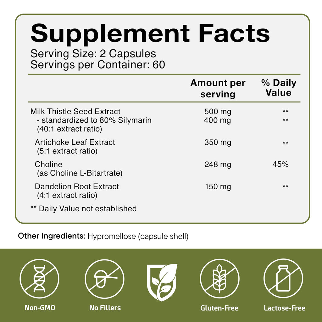 FürstenMED Milk Thistle with Artichoke Extract Liver Support - 120 Capsules - image 2