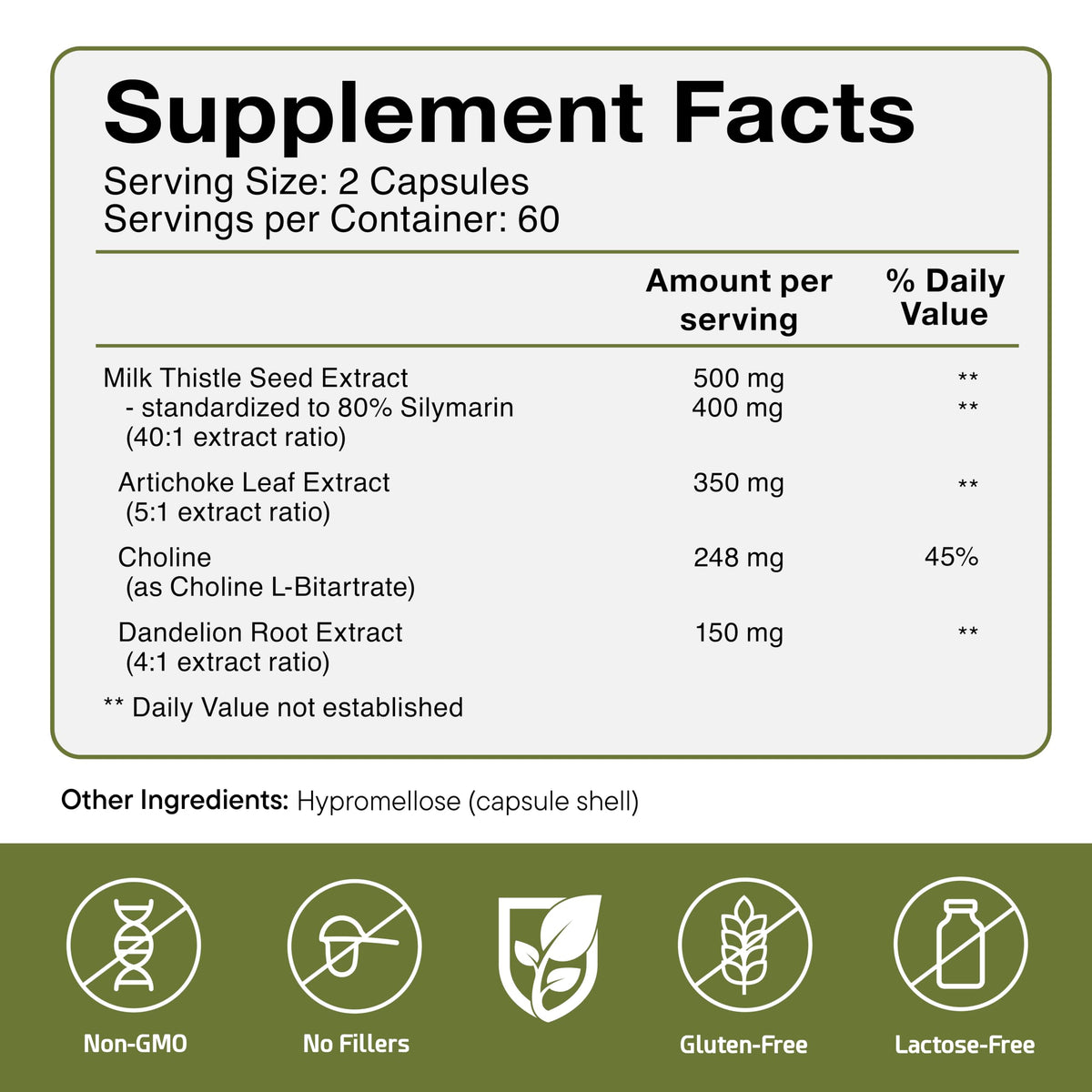 FürstenMED Milk Thistle with Artichoke Extract Liver Support - 120 Capsules - image 2