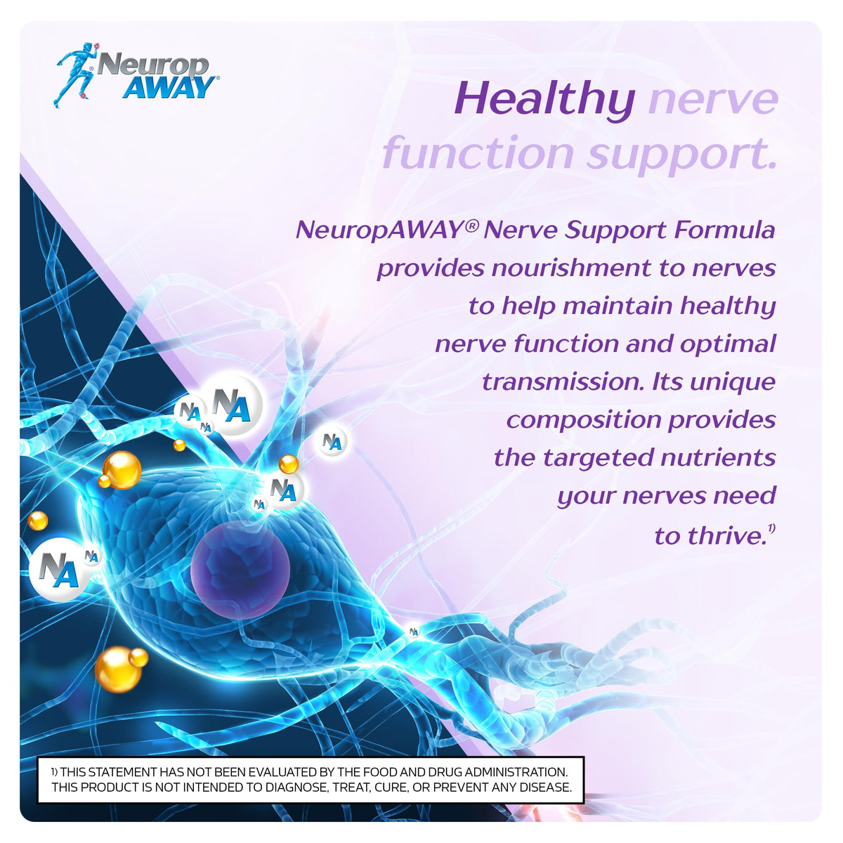 NeuropAWAY PM Nighttime Nerve Support - 60 Capsules - image 5