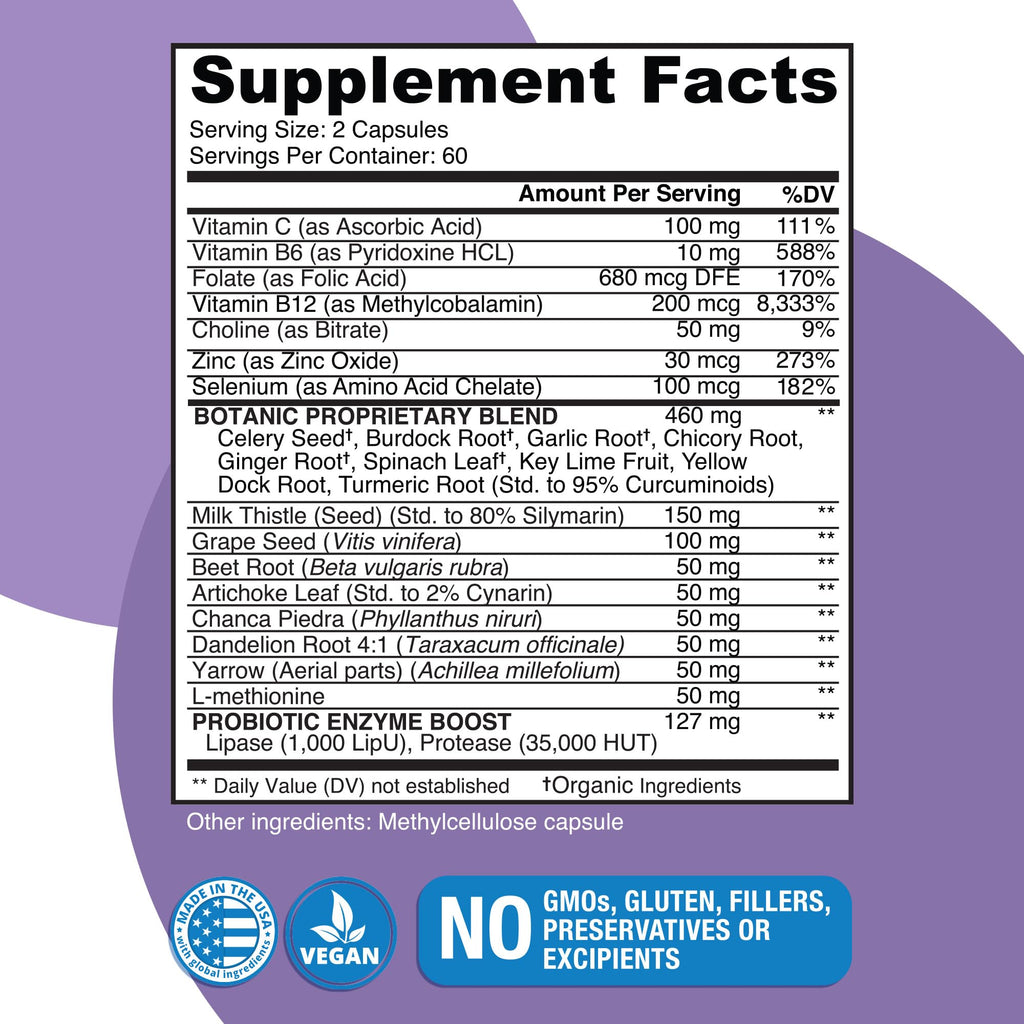 Naticura Liver Cleanse Plant-Based Formula - 120 Capsules - image 2