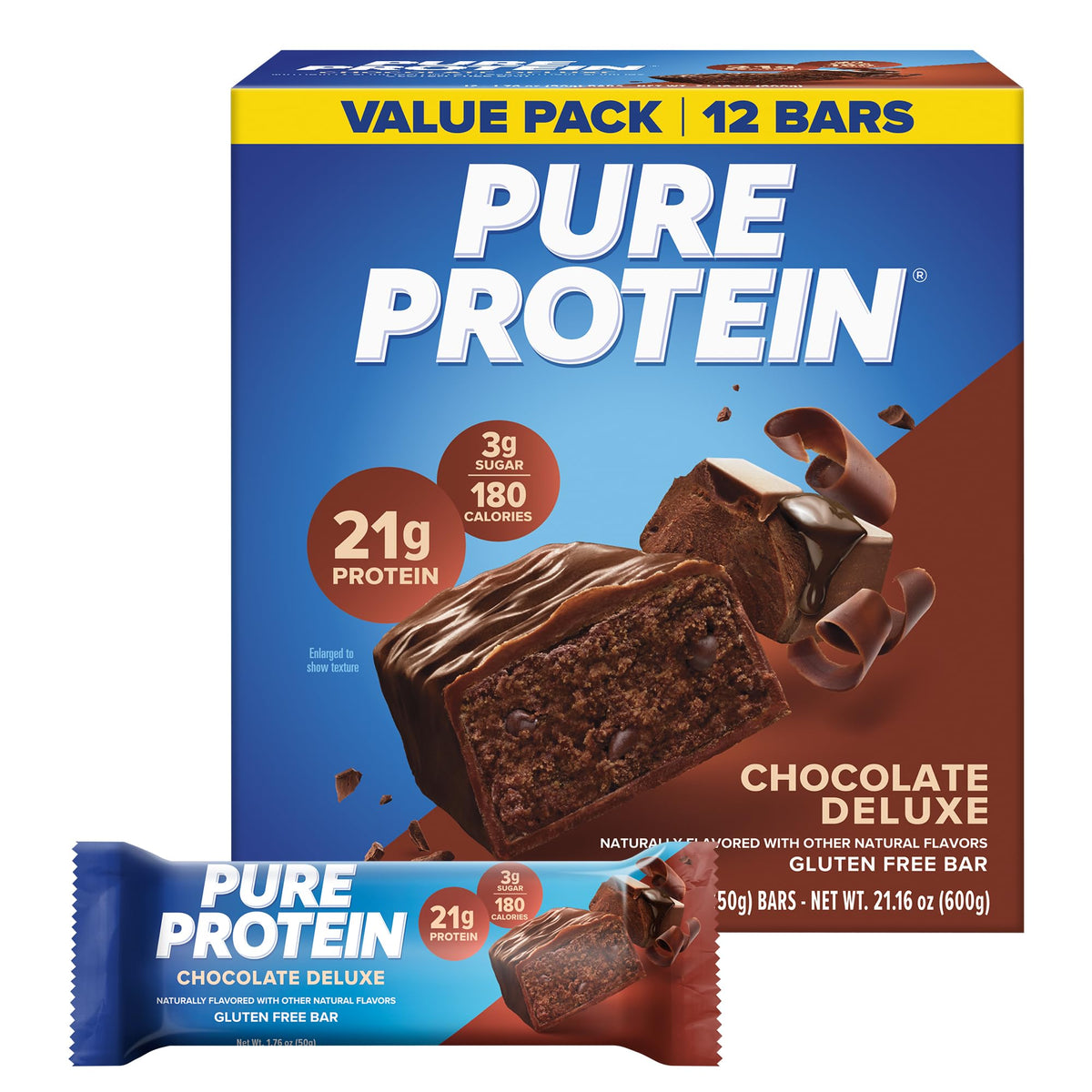Pure Protein Bars, High Protein, Nutritious Snacks to Support Energy