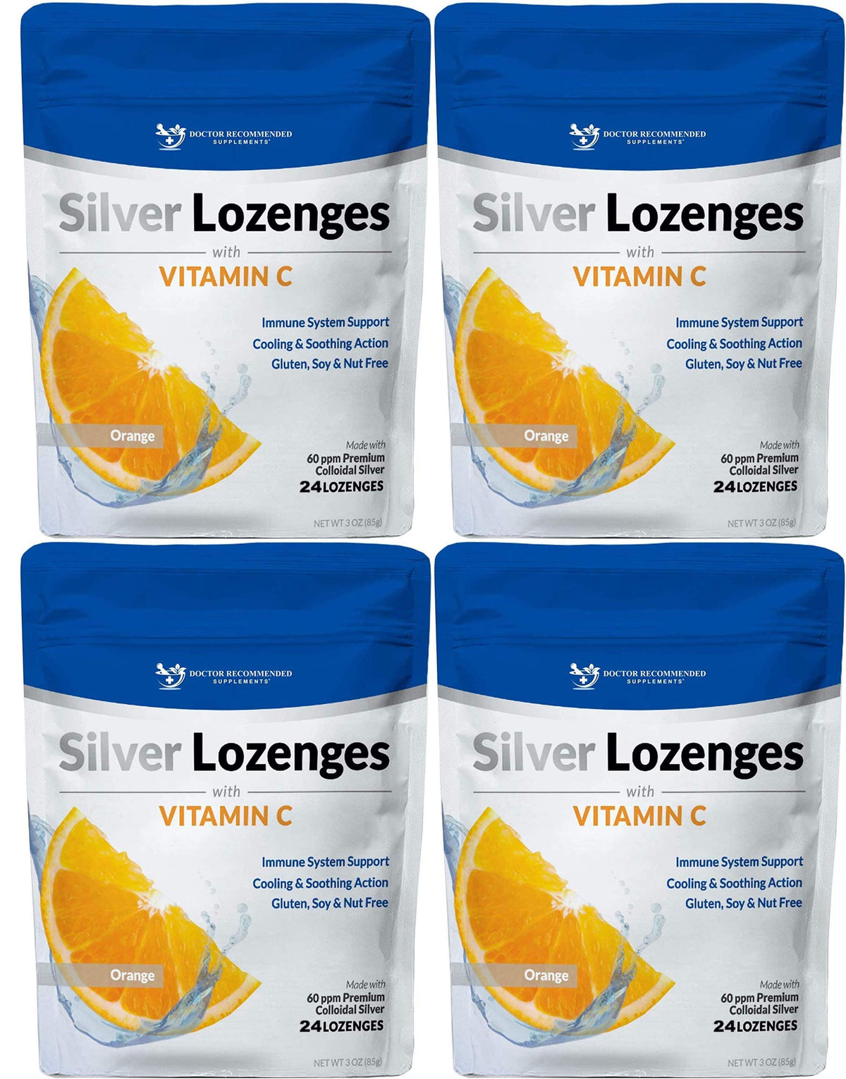 DOCTOR RECOMMENDED SUPPLEMENTS Silver Lozenges with Vitamin C