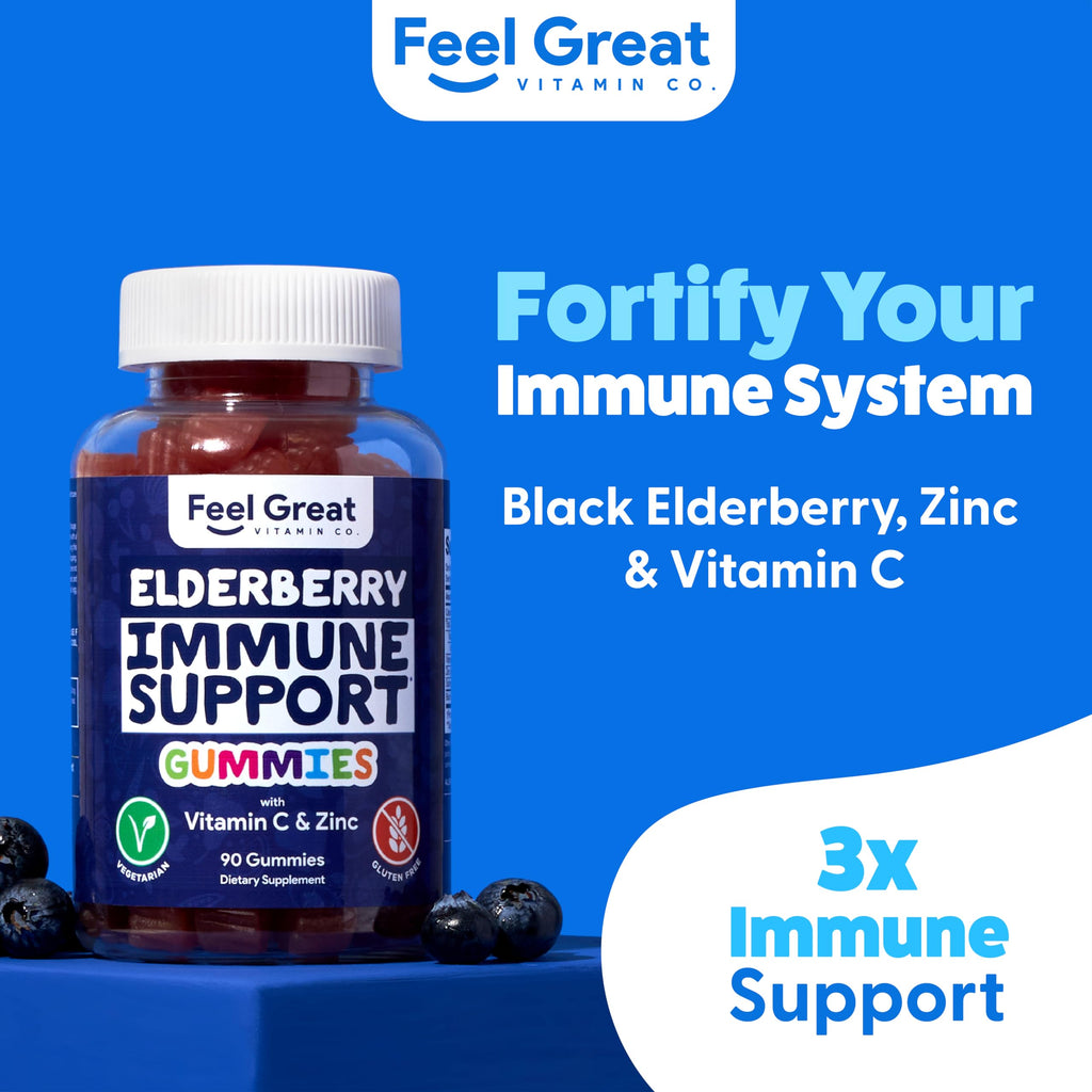 The Feel Great Vitamin Company Sambucus Elderberry Gummies with Zinc & Vitamin C - image 2