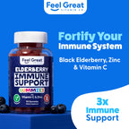 The Feel Great Vitamin Company Sambucus Elderberry Gummies with Zinc & Vitamin C - image 2