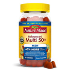 Nature Made Advanced Multivitamin Gummies 50+ for Men - 84 Count