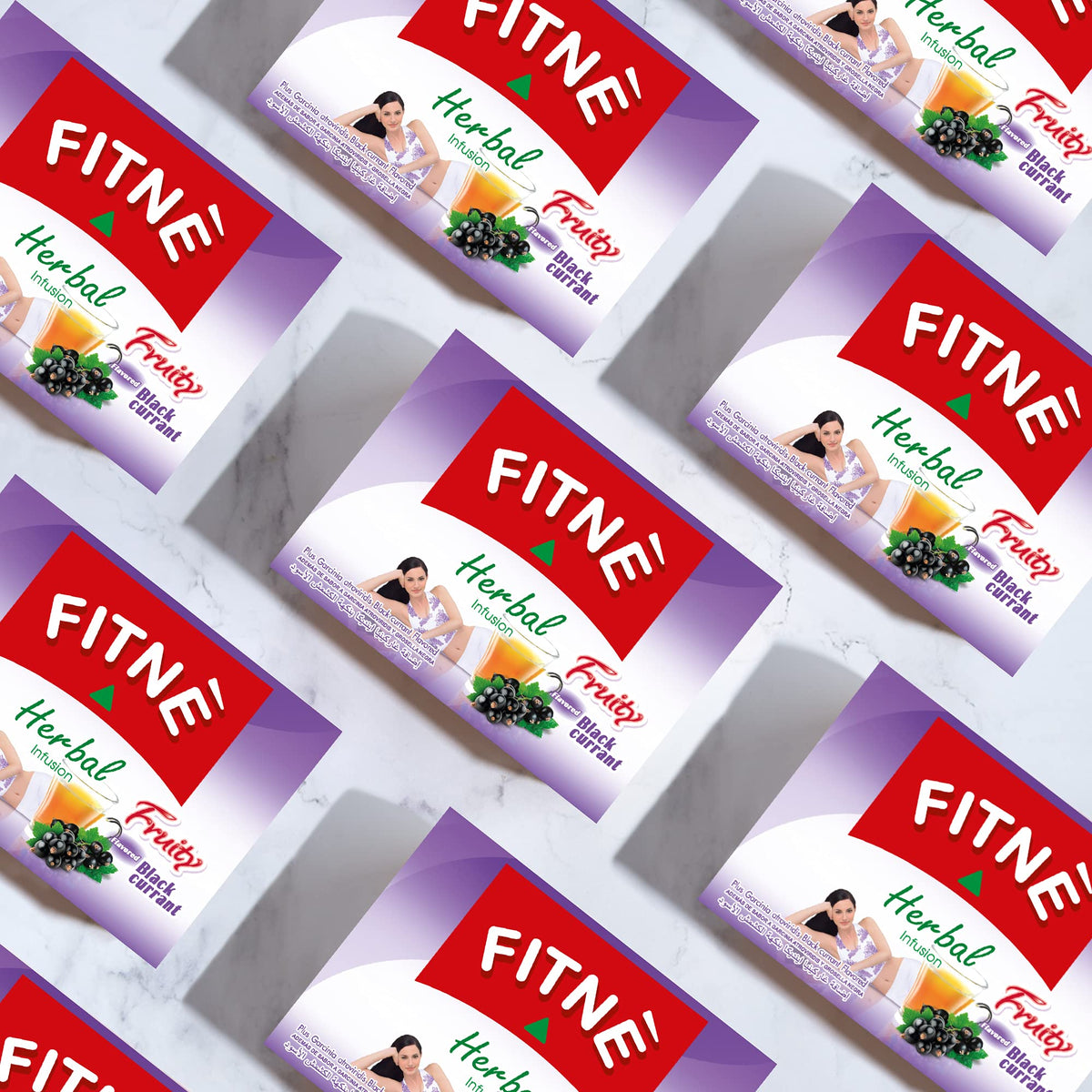 FITNÈ Black Currant Herbal Green Tea with Garcinia & Senna - 15 Tea Bags - image 4