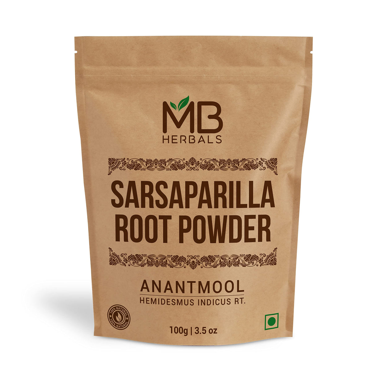 MB Herbals Sarsaparilla Root Powder - 100g