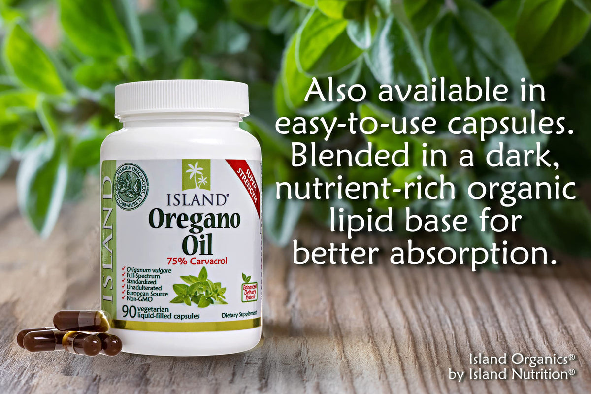 Island Nutrition Oregano Oil Organic Drops 100% Pure - 1 Fl Oz - image 4