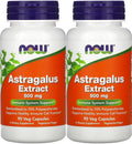 NOW Foods Astragalus 70% Extract 500mg - 180 Vegetarian Capsules