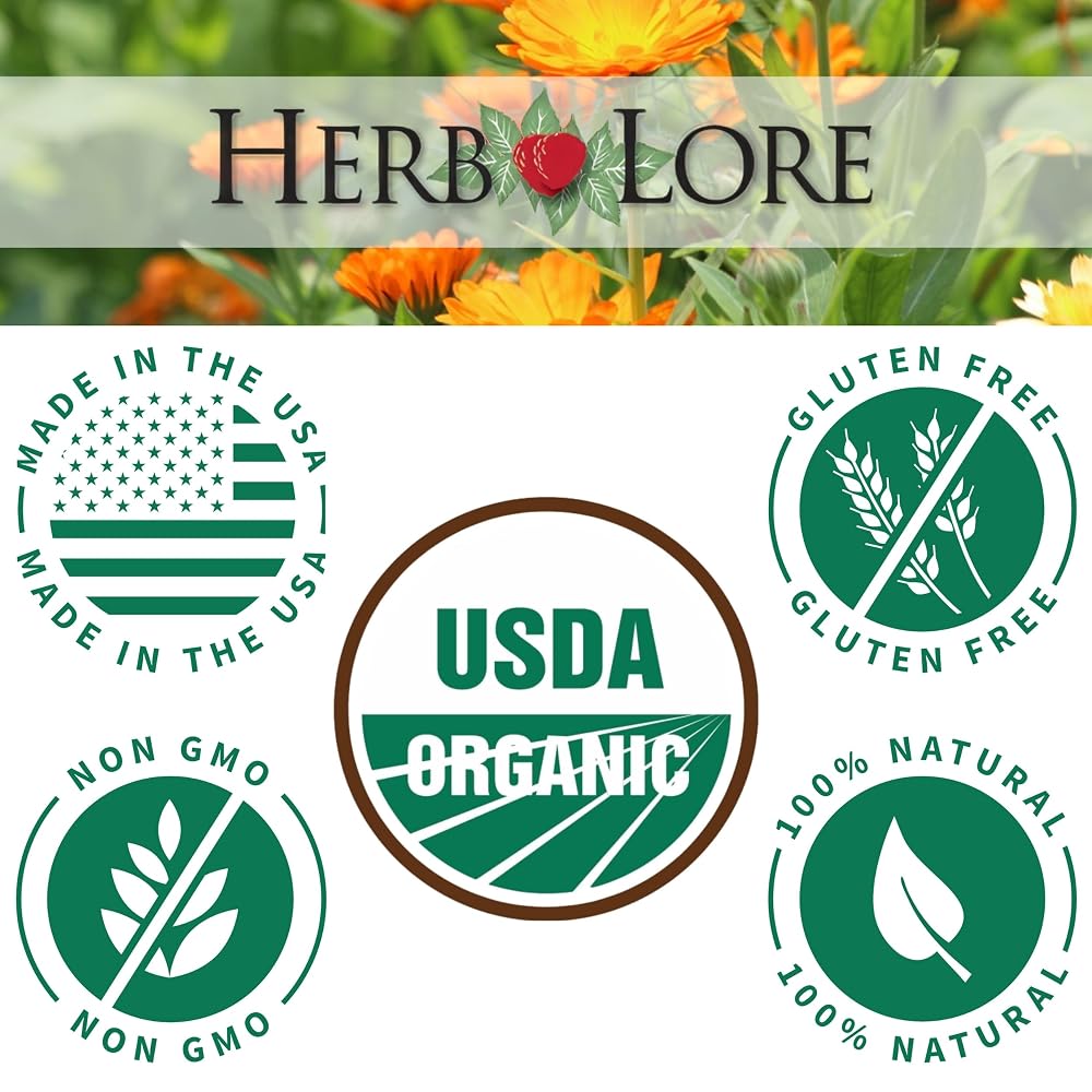 Herb Lore Organic Goodnight Tincture - Liquid Sleep Aid Drops