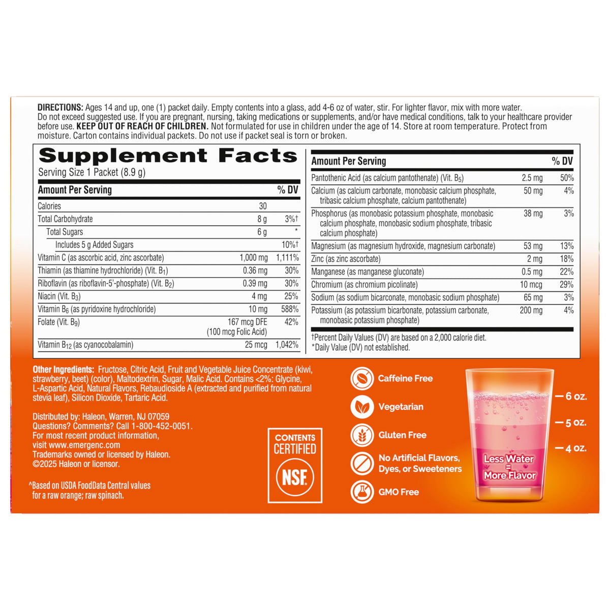 Emergen-C Vitamin C 1000mg Immune Support Strawberry Kiwi - 30 Packets - image 11