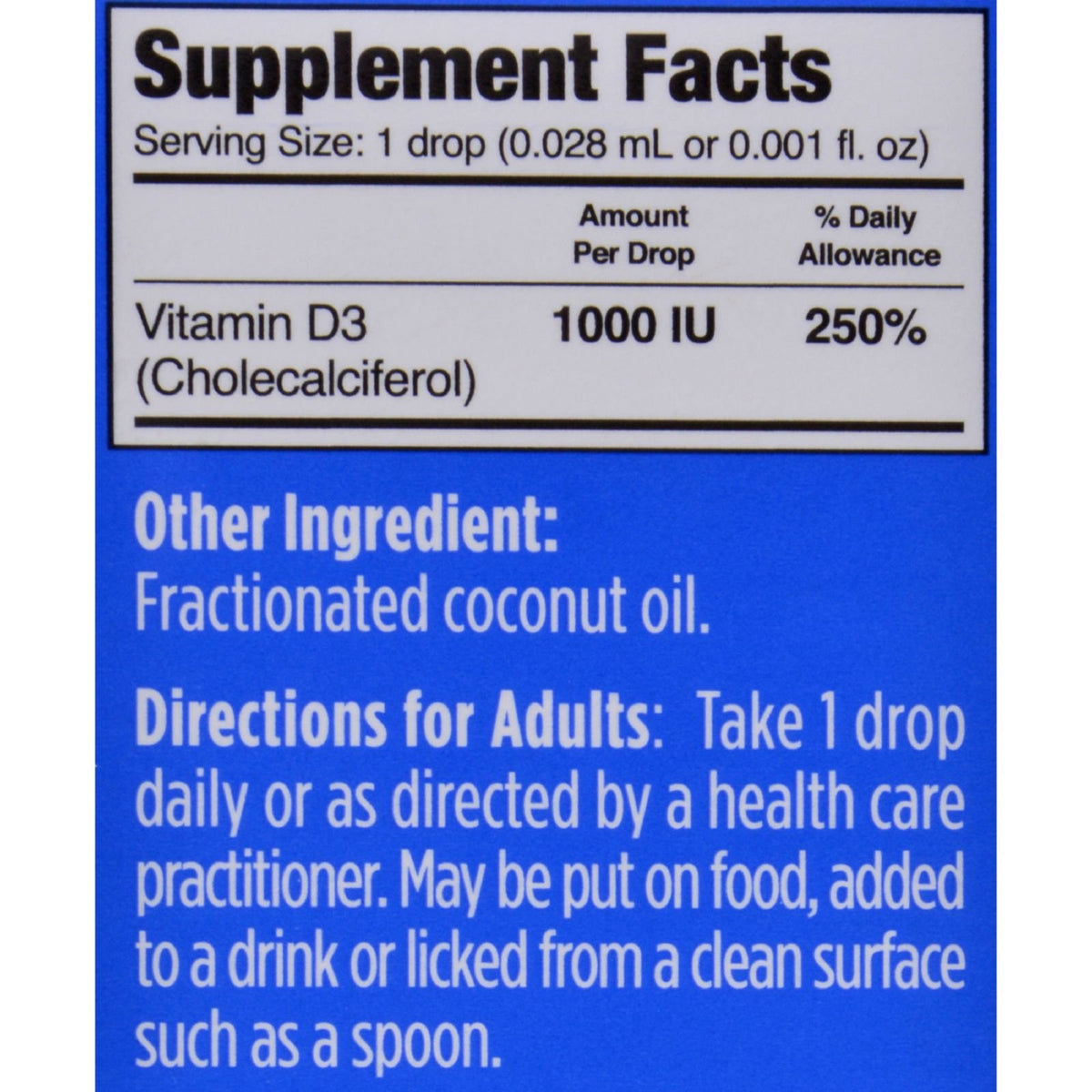 Ddrops VIT D,1000 Iu,180 Drops - image 2