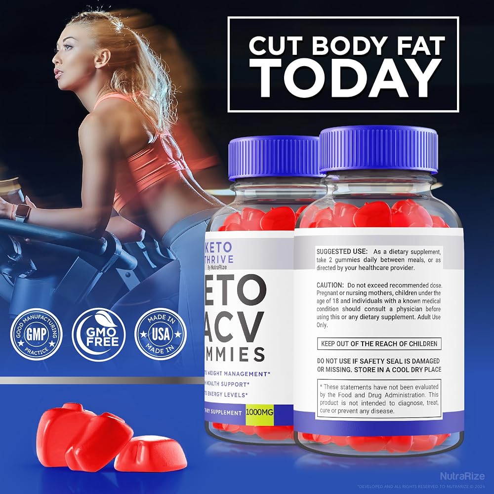 NutraRize Keto Thrive ACV Gummies Apple Cider Vinegar - 60 Gummies - image 8