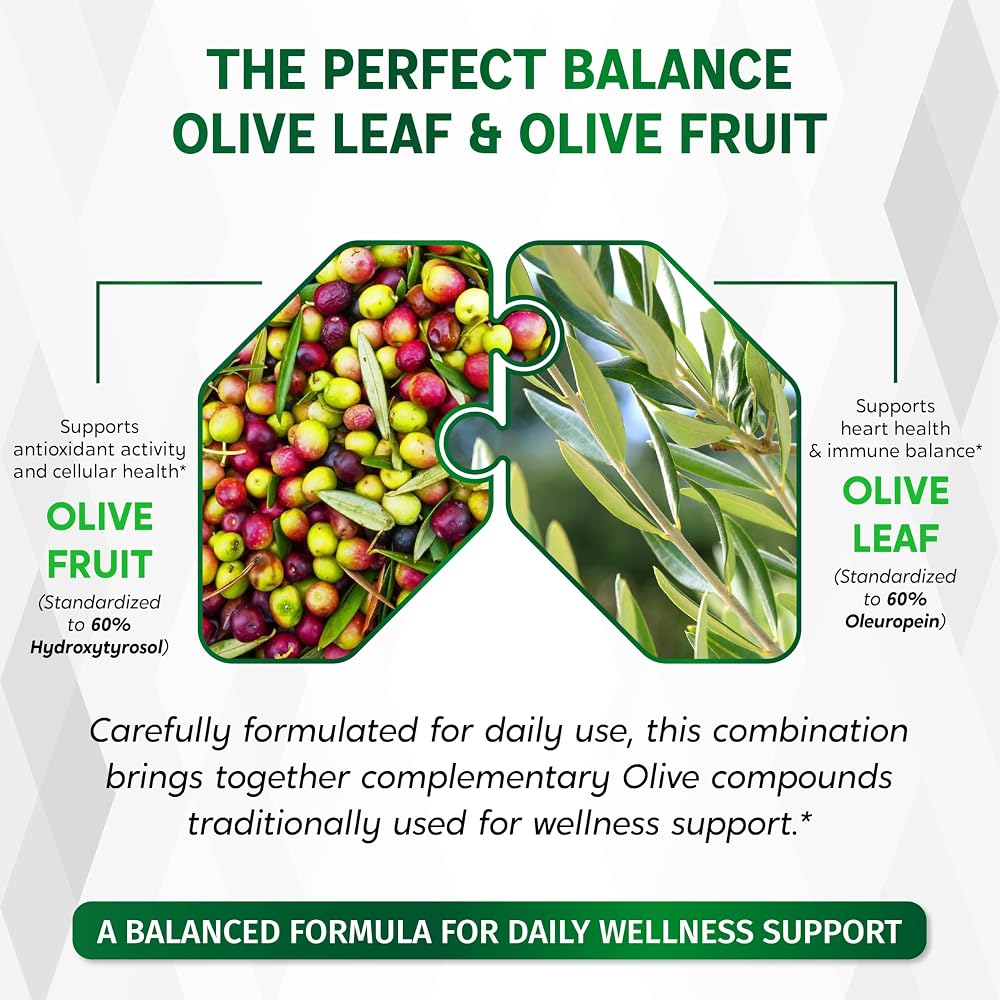 Nessarit Olive Leaf & Olive Fruit 1470mg with Black Seed - 150 Capsules - image 5