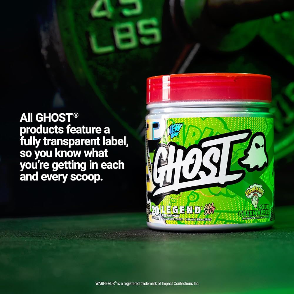 GHOST Legend All Out Pre-Workout Powder - 20 Servings