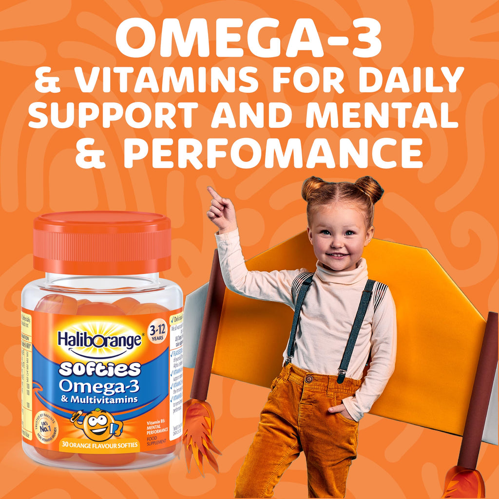 Haliborange Multivitamins and Omega-3 Orange Softies - 30 Count - image 3