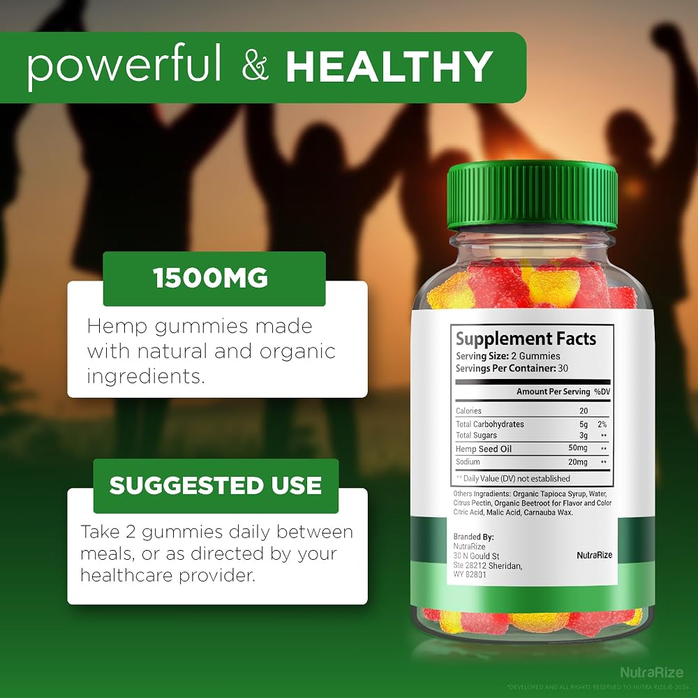 NutraRize LuCana Farms Hemp Gummies Extra Strength 1500mg - 180 Gummies - image 6
