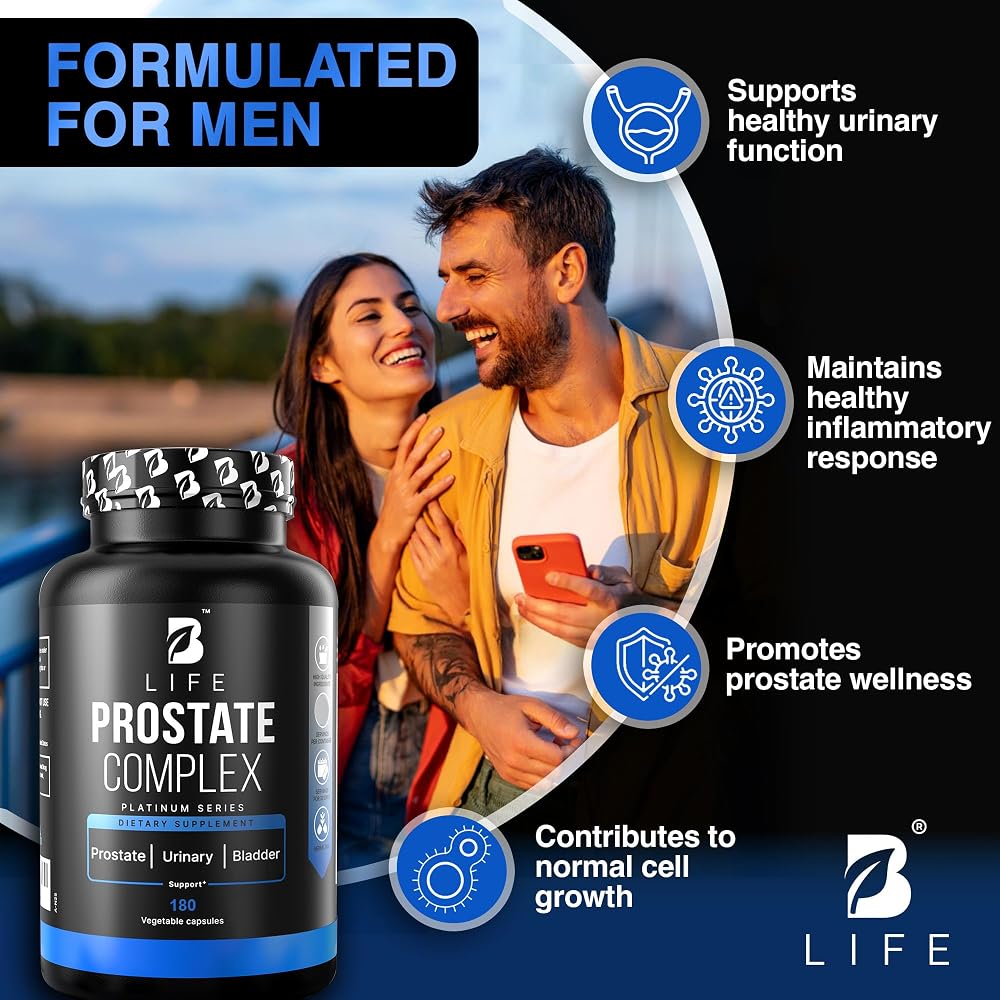 B Life Prostate Complex Saw Palmetto Supplement - 180 Capsules - image 4