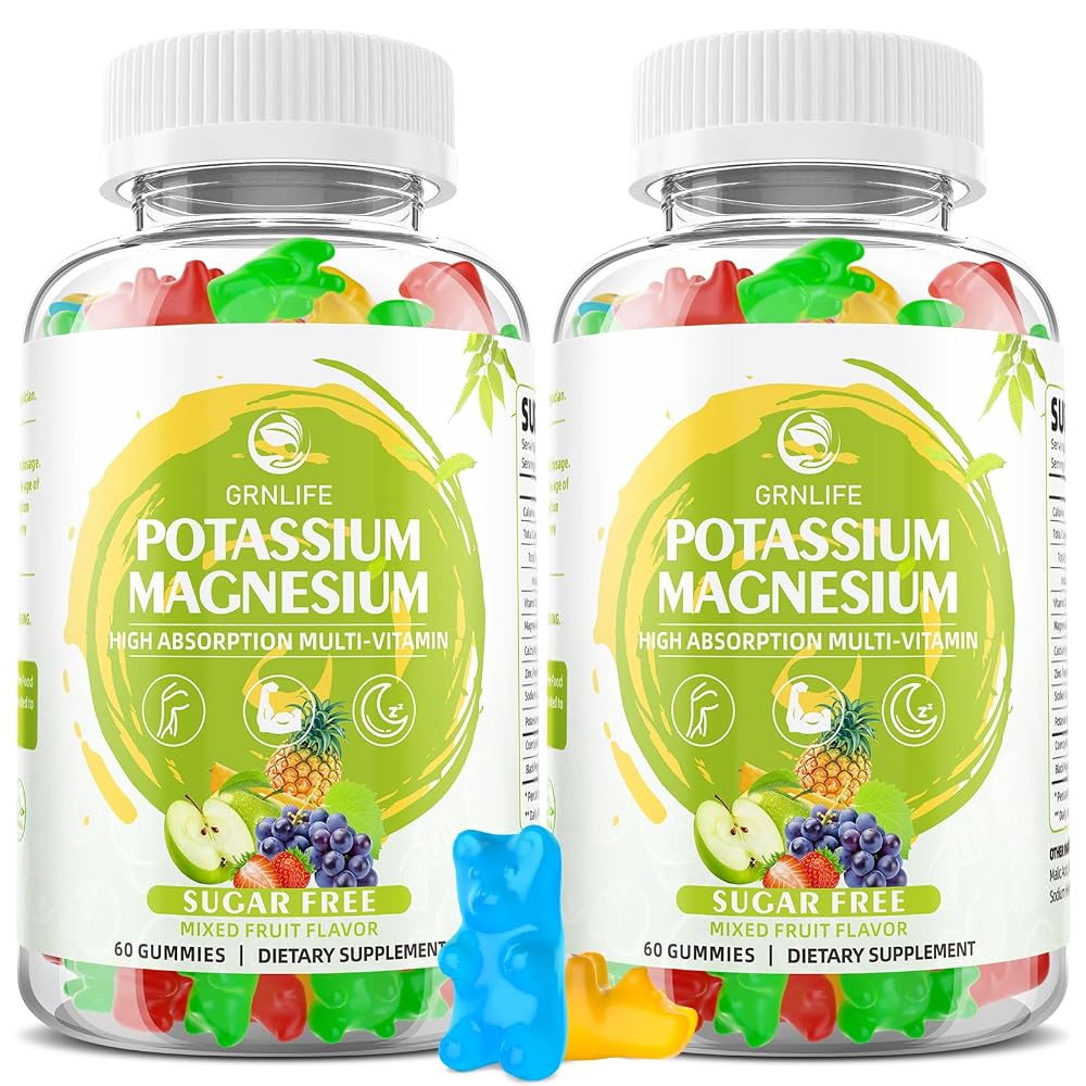 GrnLife Potassium Magnesium Supplement Gummies