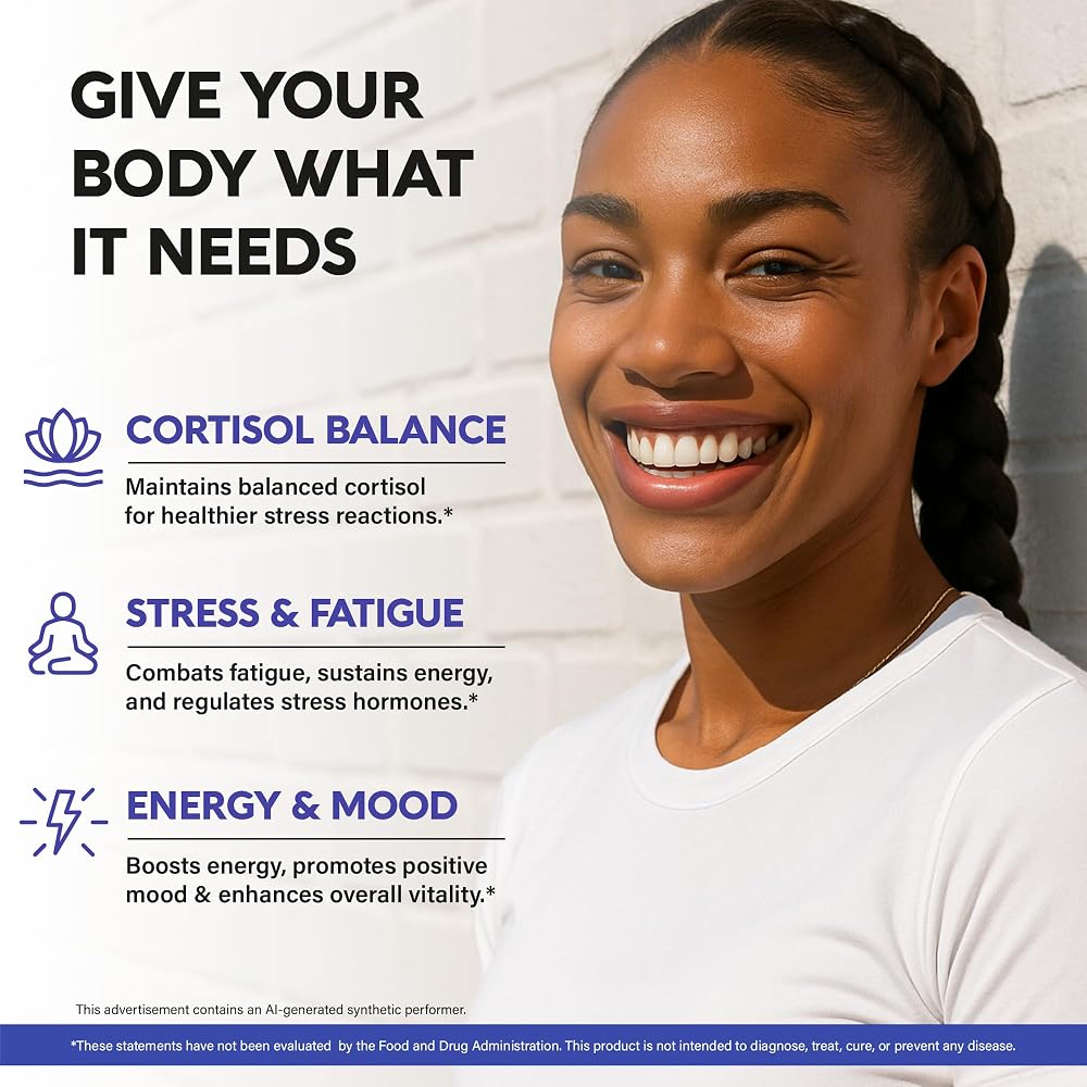 NUTRAHARMONY Cortisol Supplement for Women - Holy Basil