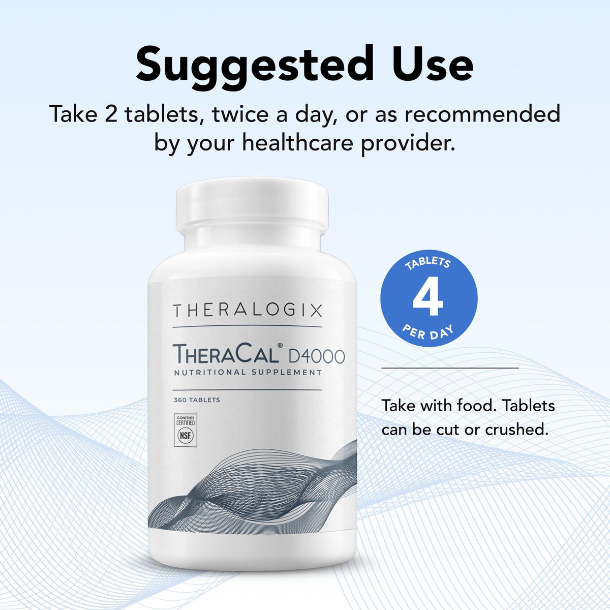 Theralogix TheraCal D4000 Bone Health Supplement - 360 Tablets - image 3