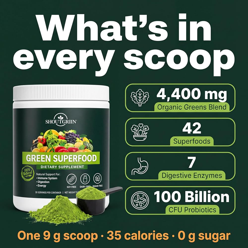 SHOUTGRIIN Greens Powder - image 5
