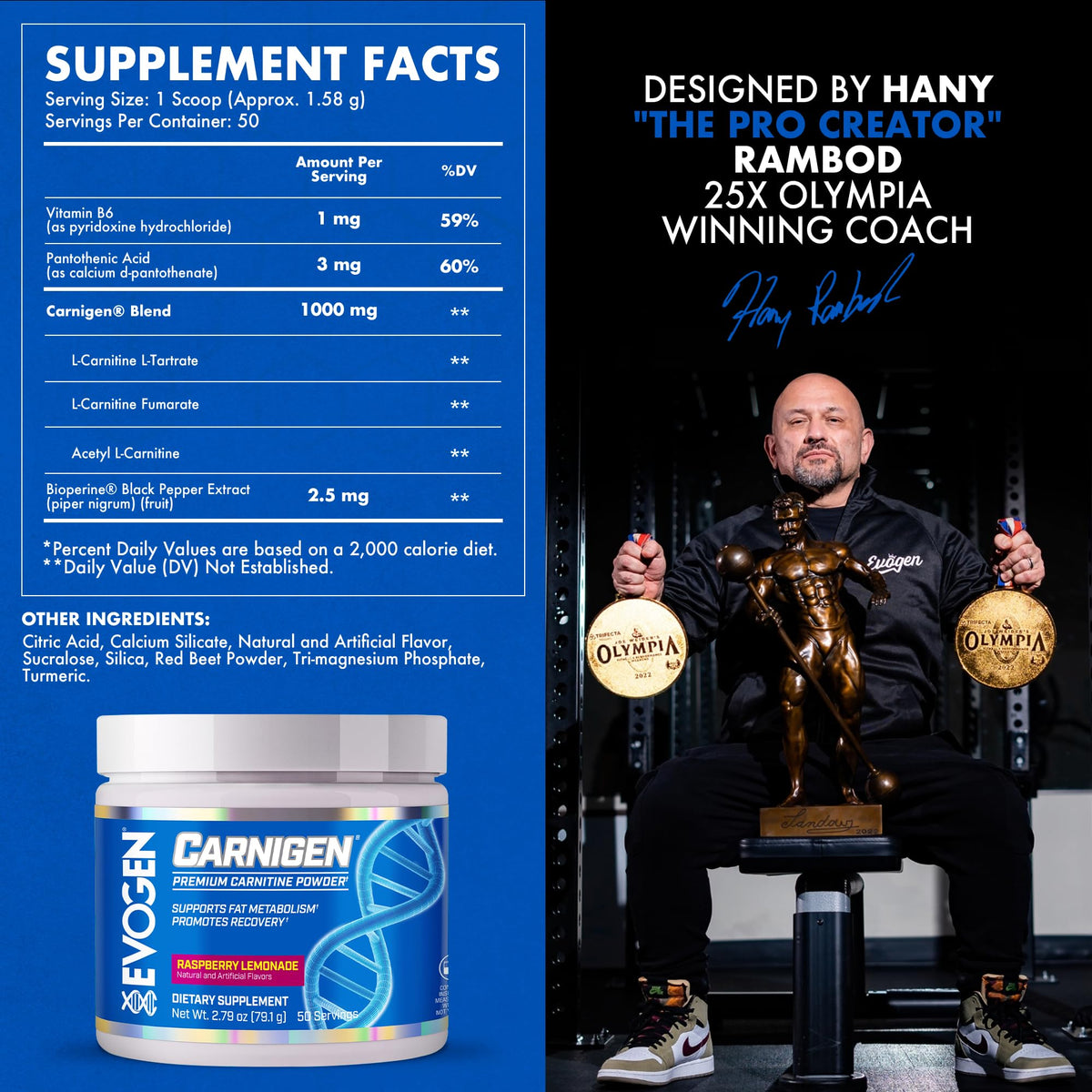 Evogen Carnigen - Premium Carnitine Powder