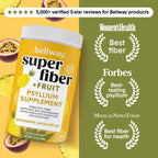 Bellway Super Fiber + Fruit, Organic Psyllium Husk Powder, Sugar-Free