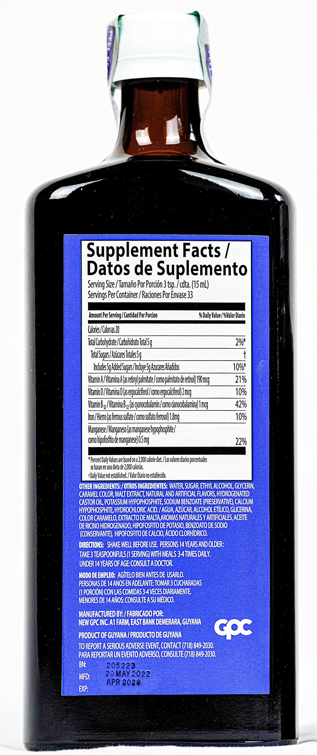 Ferrol Compound Iron and Vitamin Tonic - 16.9 fl oz - image 2