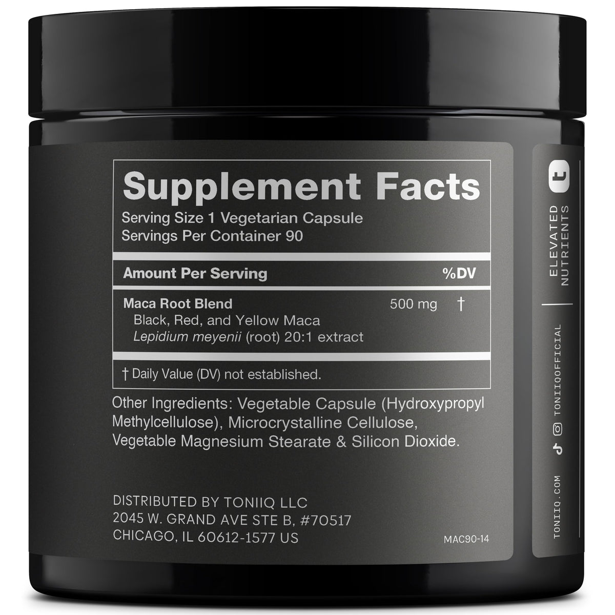 Toniiq Maca Root 20:1 Extract - 90 Capsules - image 2