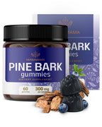 HERBAMAMA Pine Bark Extract Gummies 300mg Antioxidant Support - 60 Gummies