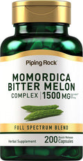 Piping Rock Bitter Melon Capsules - 200 Capsules