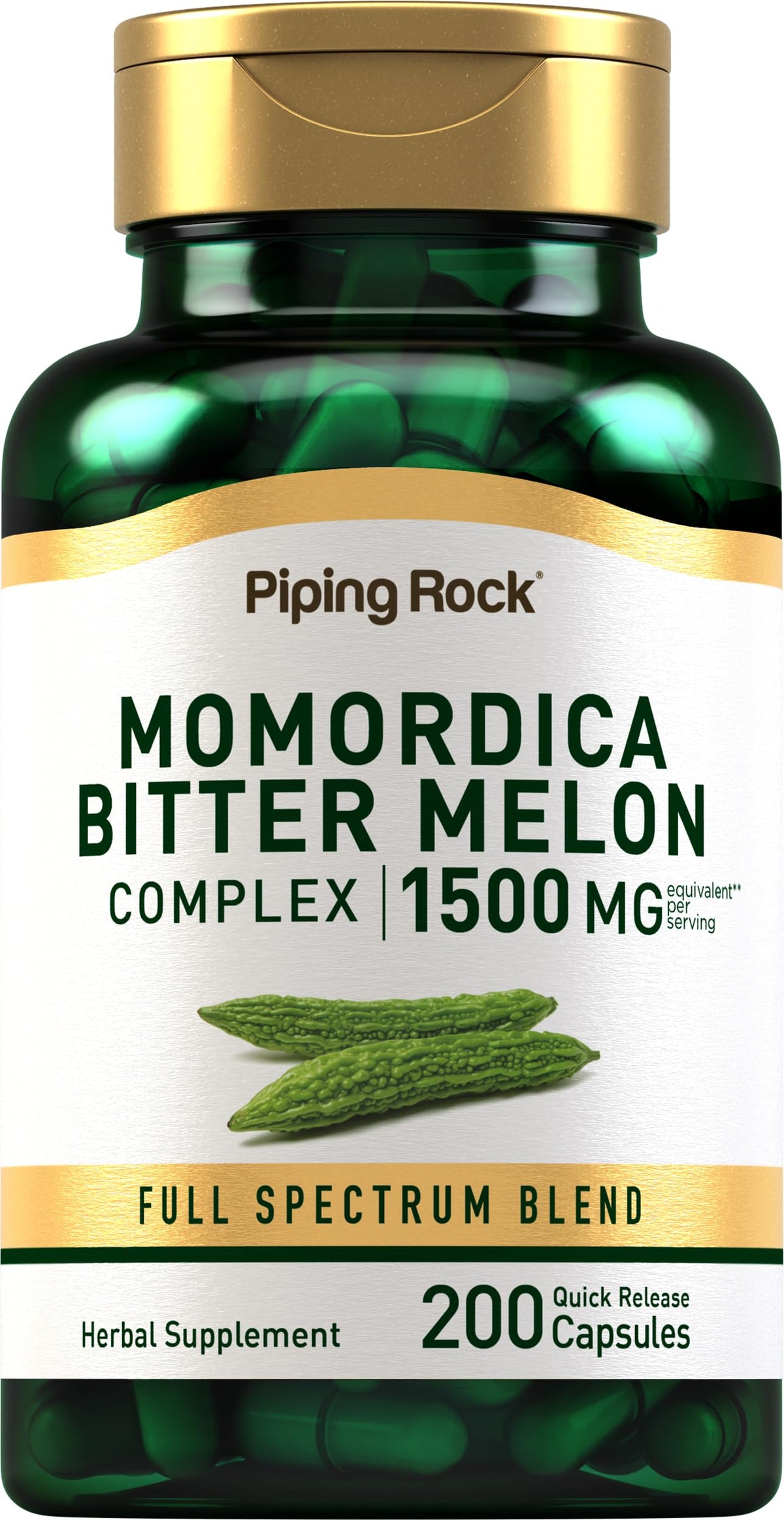 Piping Rock Bitter Melon Capsules - 200 Capsules