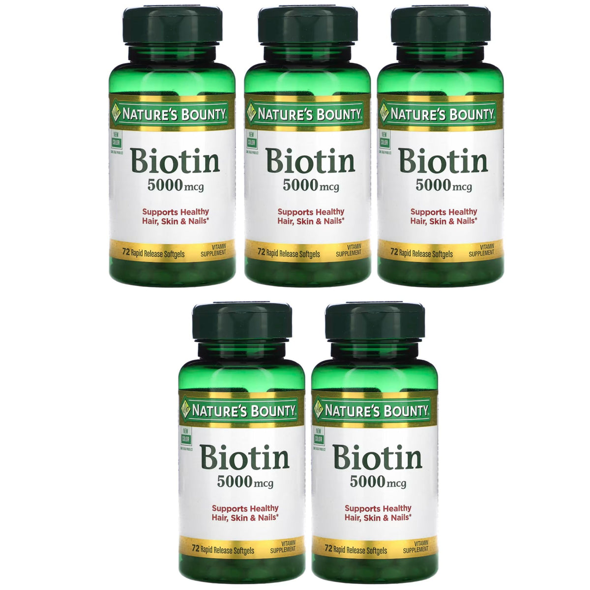 Nature's Bounty Biotin 5000 mcg Liquid Softgels - 360 Count