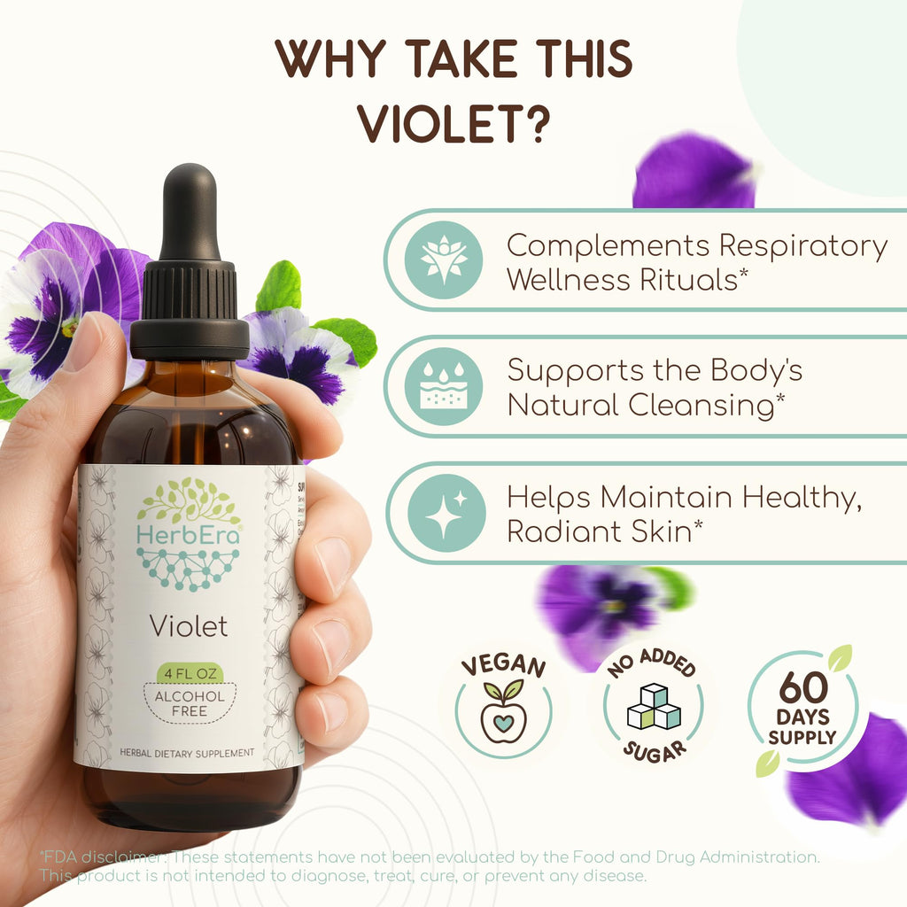 HerbEra Violet Alcohol-Free Herbal Extract Tincture