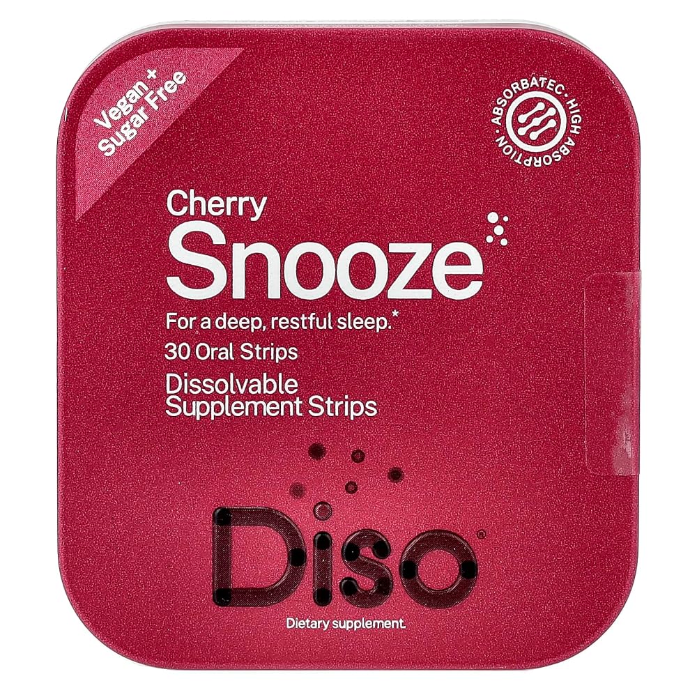 DISO Snooze Fast-Dissolving Oral Strips for Sleep - 30 Strips