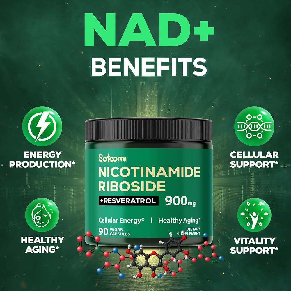 Satoomi NAD Supplement with Nicotinamide Riboside 900 mg - 90 Capsules - image 5
