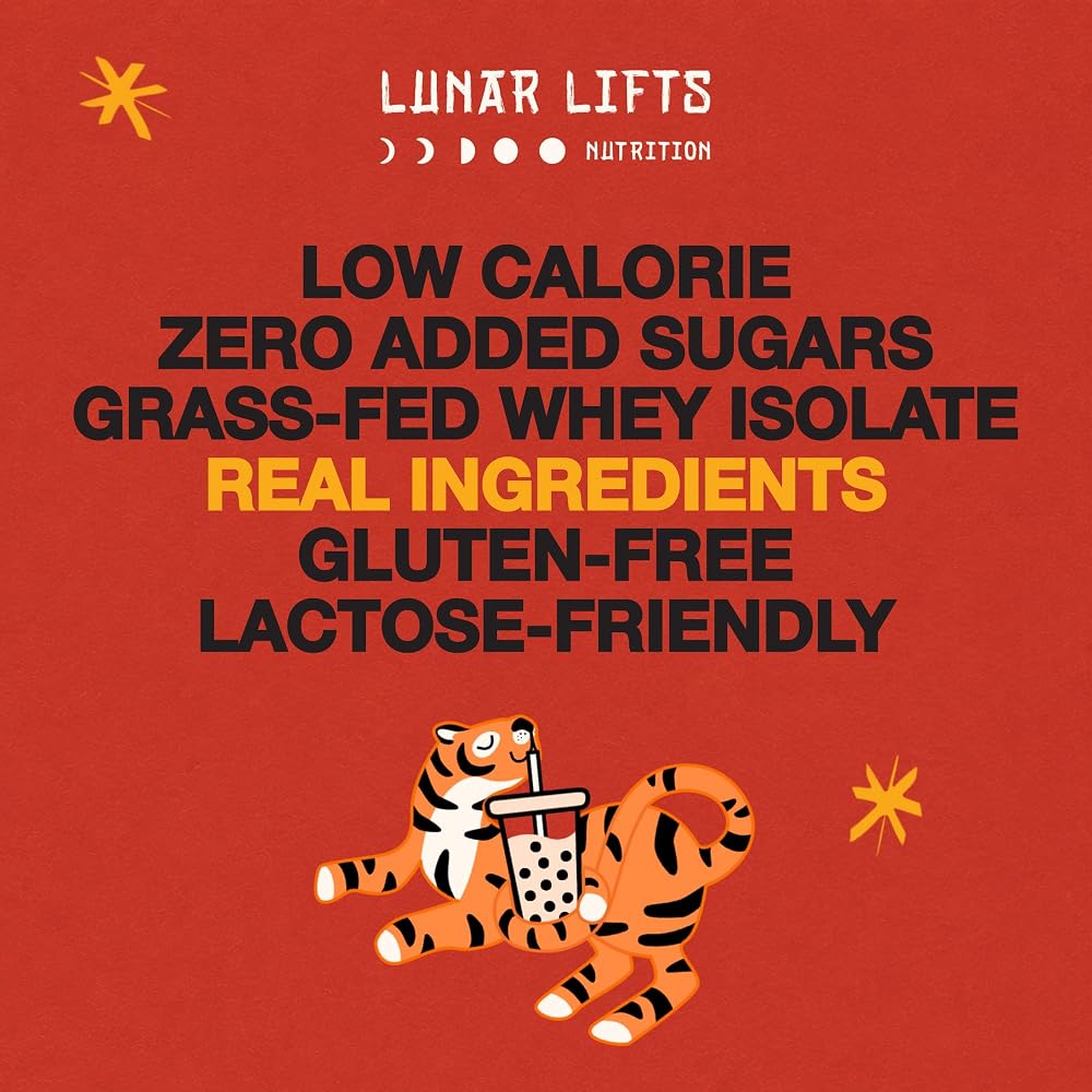 Lunar Lifts Boba Tea Whey Protein Powder
