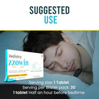Vedistry Zzowin Sleep Support Supplement 5mg Melatonin - 30 Tablets - image 7