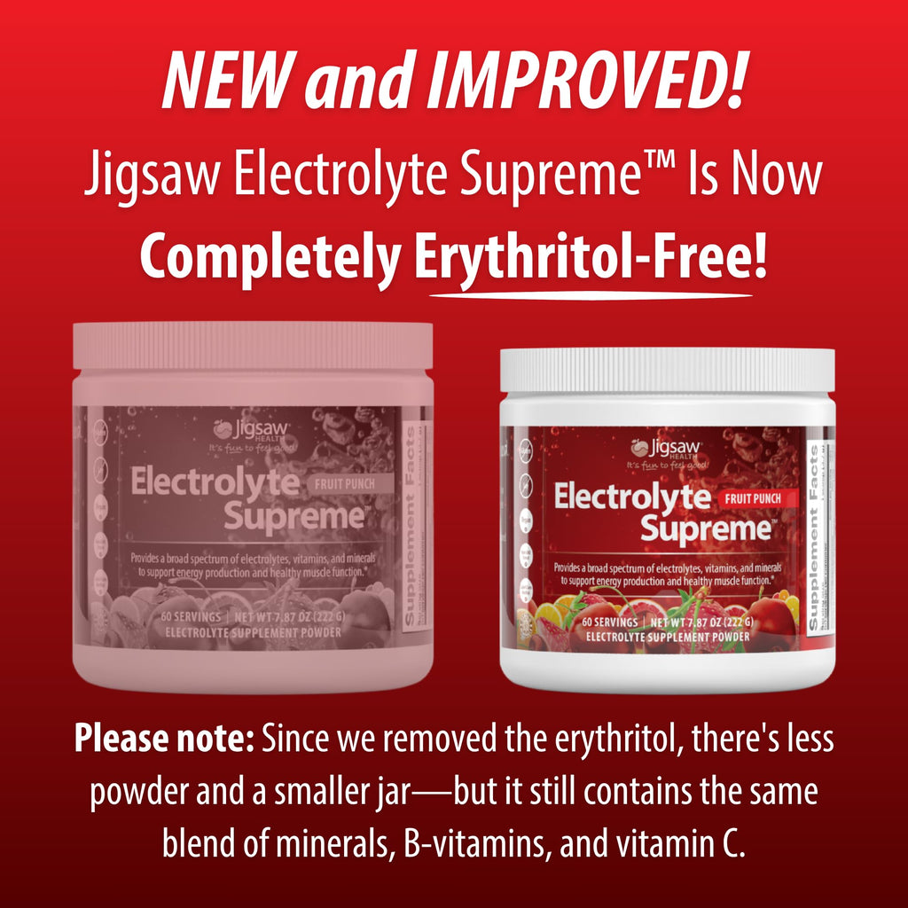 Jigsaw Health Electrolyte Supreme Powder Fruit Punch - 60 Servings - image 3
