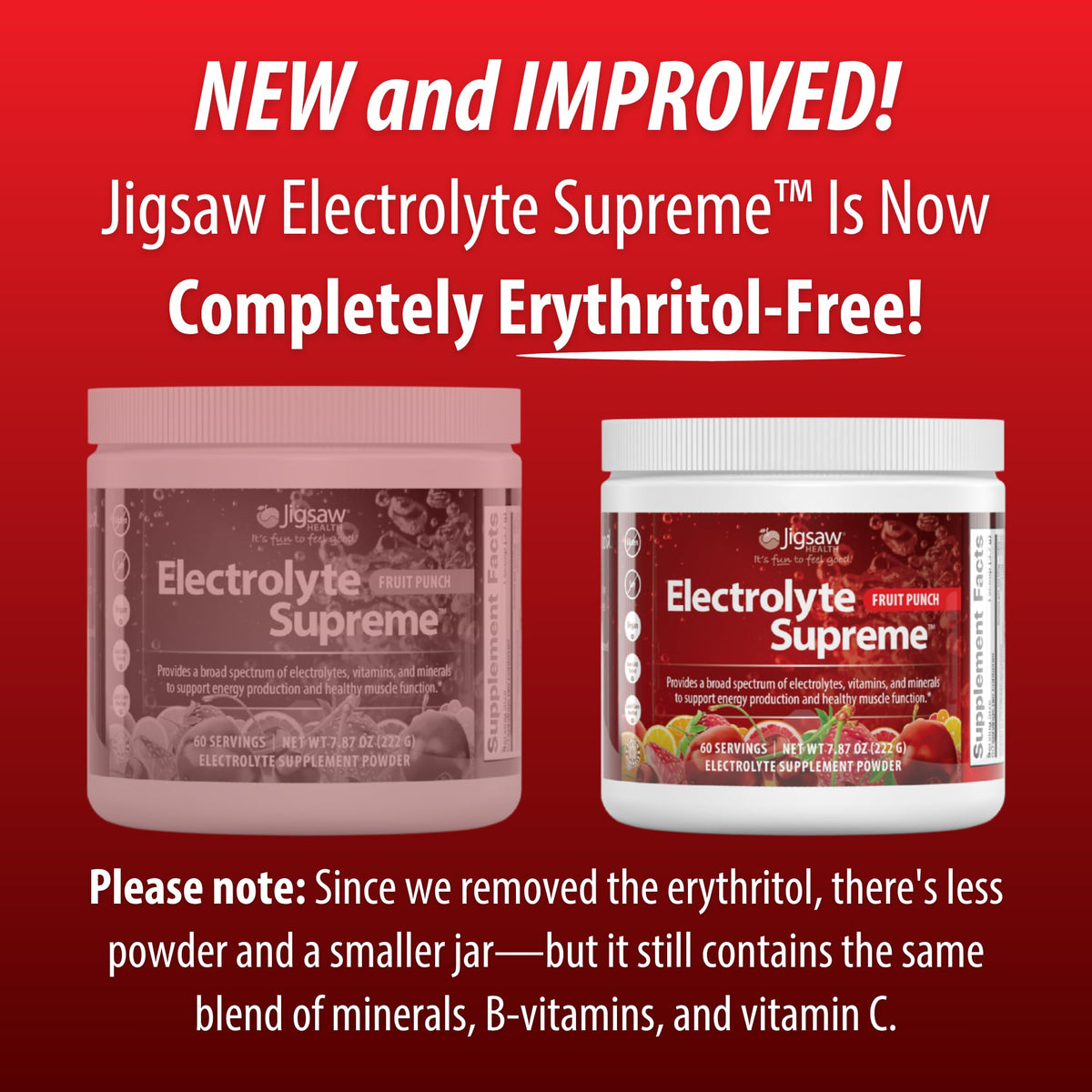 Jigsaw Health Electrolyte Supreme Powder Fruit Punch - 60 Servings - image 3