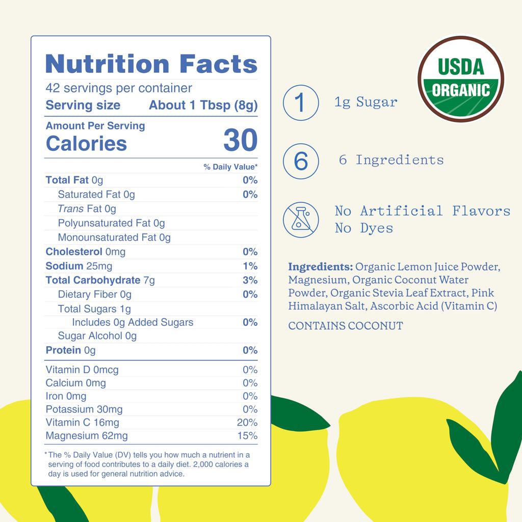 GOODONYA Organic Hydration Electrolyte Drink Mix