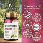 Nature's Nutrition Resveratrol Complex 1800 mg - 3x Strength