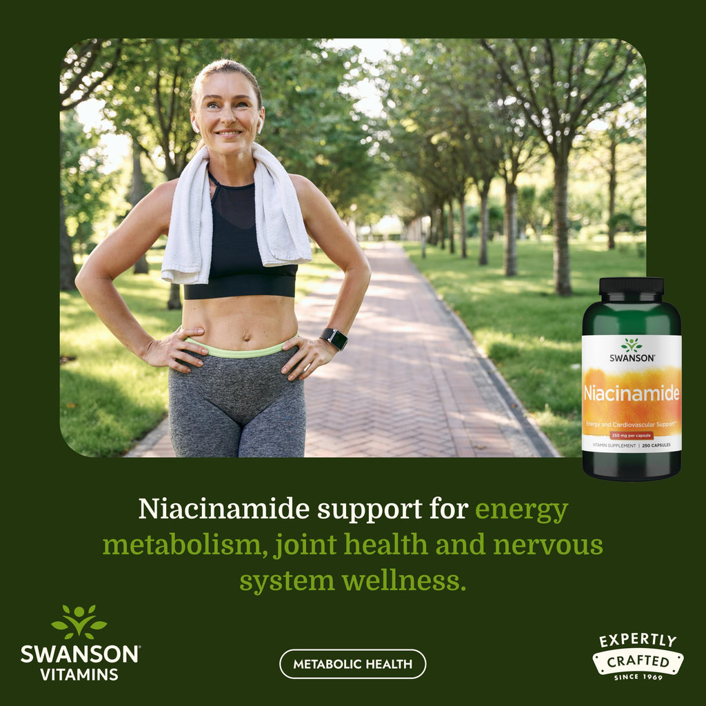 Swanson Niacinamide Vitamin B3 250 mg - 250 Capsules - image 2