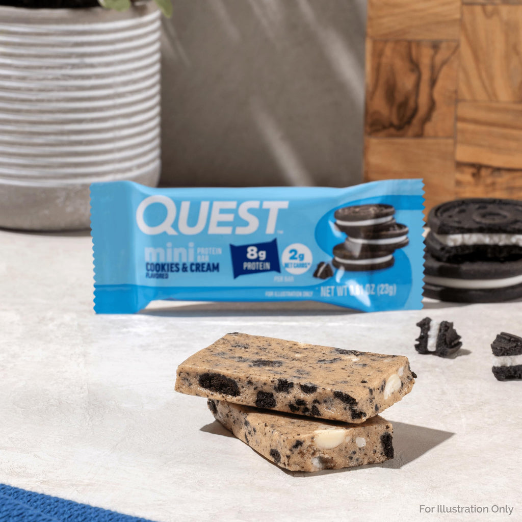 Quest Nutrition Mini Cookies & Cream Protein Bars
