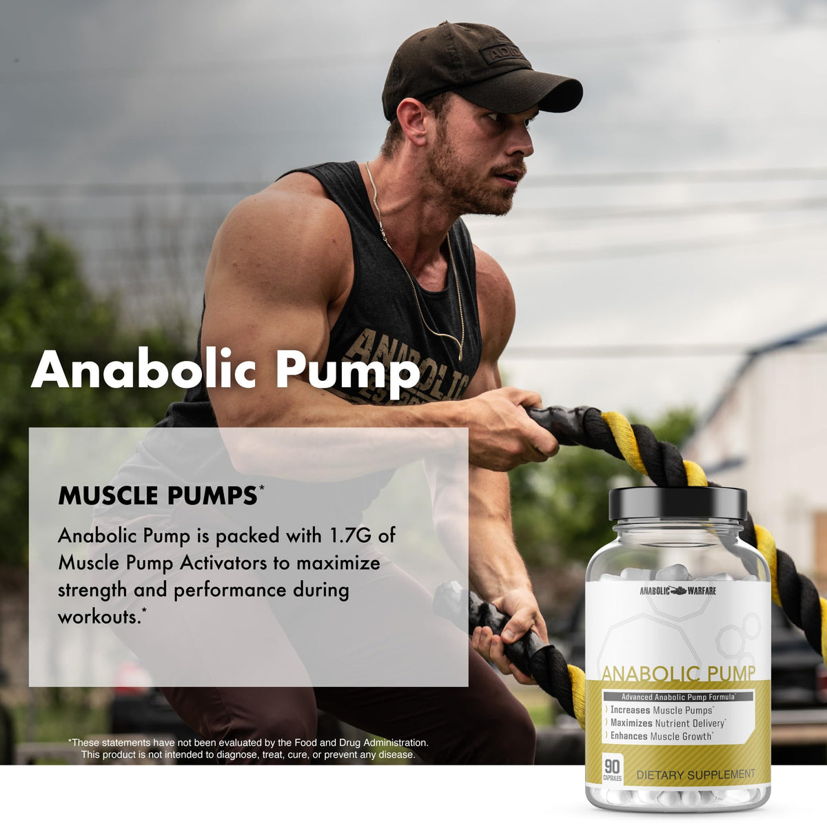 Anabolic Warfare Anabolic Pump Muscle Builder - 90 Capsules - image 8