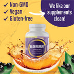 IMYOONITÉ ULTRA CLEAN Black Elderberry Capsules Immune Support - 60 Capsules - image 2